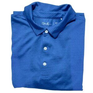 WALTER HAGEN Mens Short Sleeve Shirt Cerulean Blue Men's Size XL